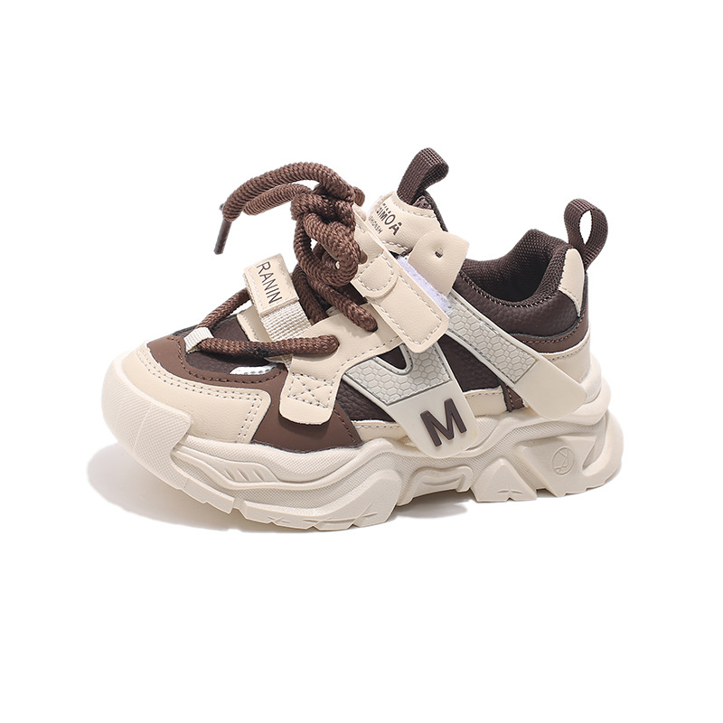 New waterproof soft-soled dad shoes for autumn and winter, ultra-light children's sports shoes, Big Tong children's running shoes, and best-selling cotton shoes Item Picture