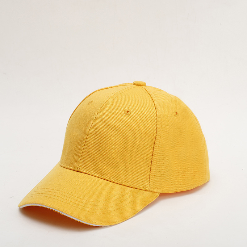 Cross-border solid color sun hat, thickened sandwich style polyester glossy solid color baseball cap, curved brim baseball cap, sun hat Application Scenario