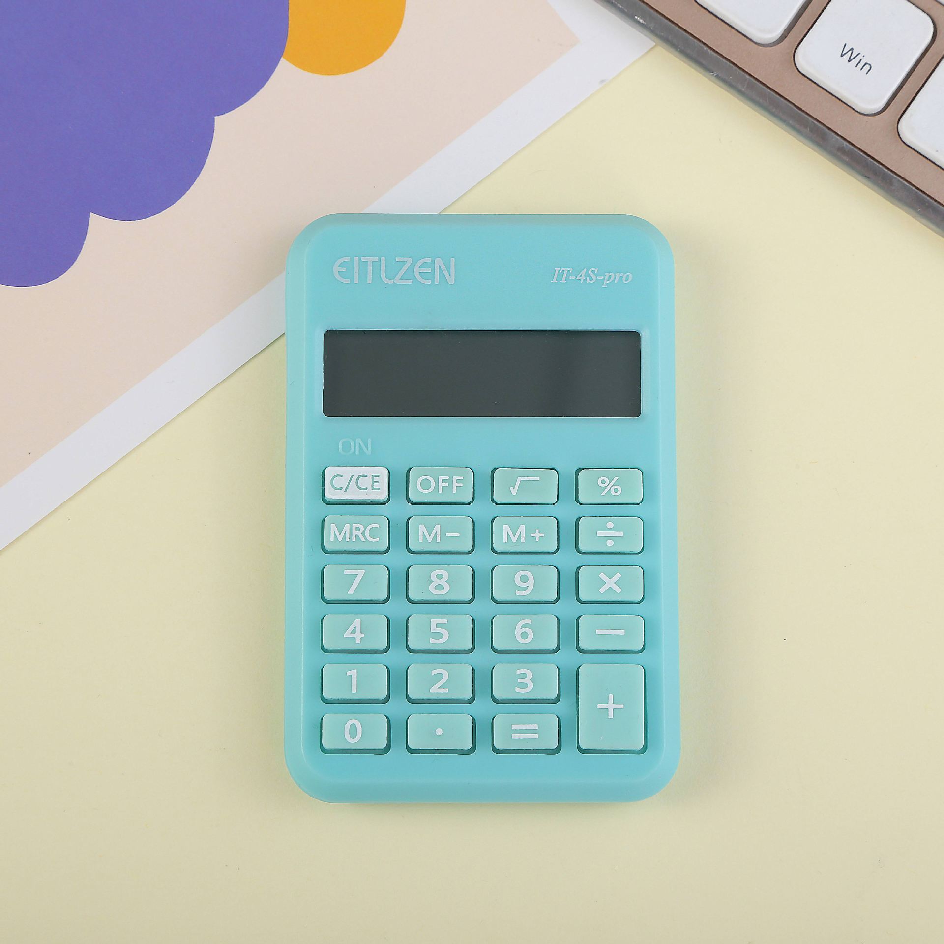 IT-4S-Pro new candy-colored small mini calculator for students with high appearance standards, office accounting Application Scenario