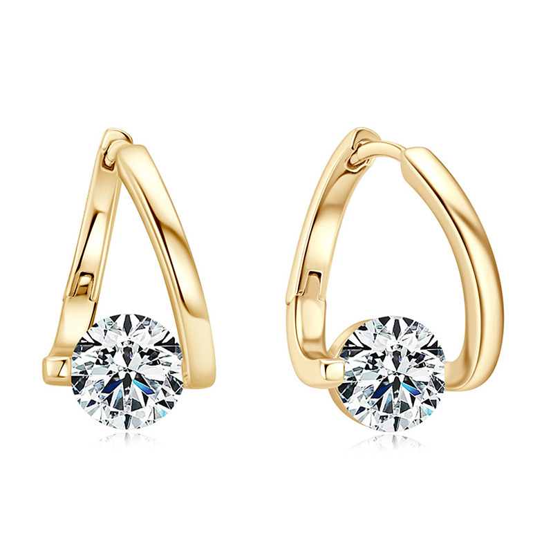 Amazon Cross-border new earrings: Irregular stud earrings with a Korean Instagram style, fashionable and light luxury earrings full figure