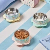 Pet food bowl, pet supplies, feeding bowl, pet bowl, pet feeding bowl, pet water dispenser, durable and anti-slip pet food bowl set Application Scenario