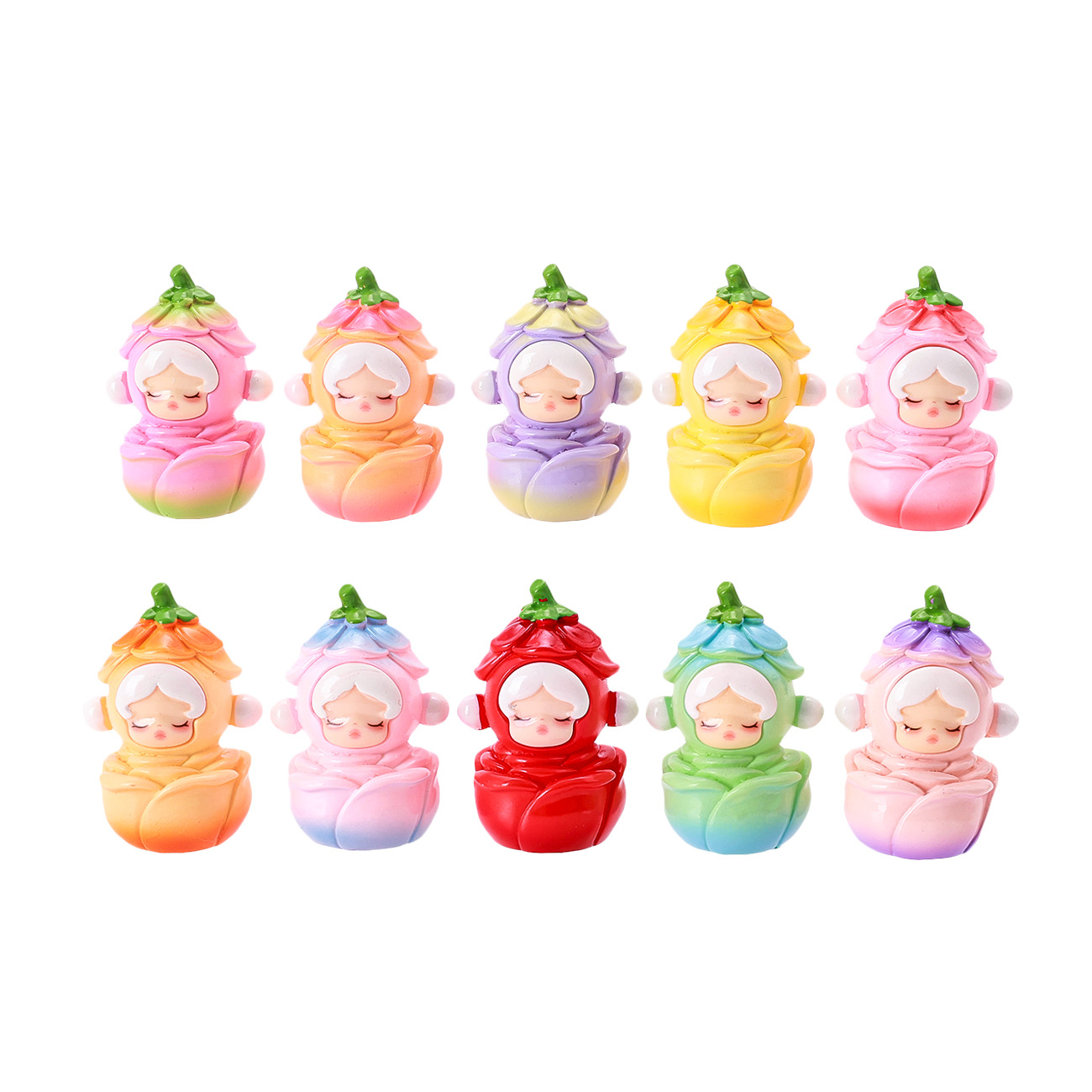 钥匙扣/钥匙扣玻璃/亚克力钥匙扣/拉布布/可爱钥匙扣挂件白底实物图