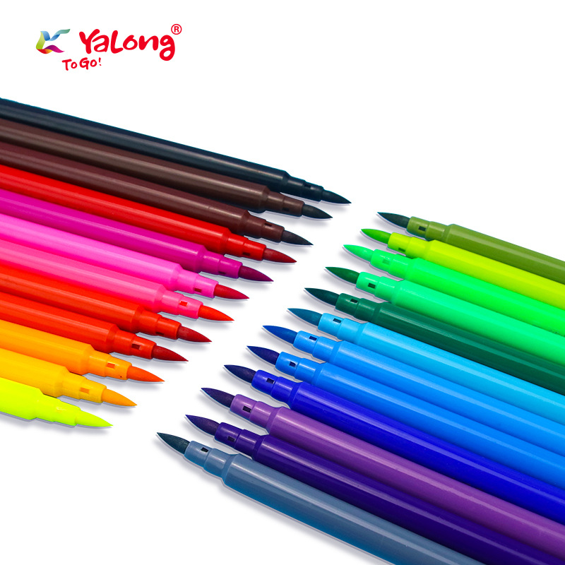 The Yalong cross-border color pen tip Maeker can refill children's ink painting and watercolor pen art records Item Picture