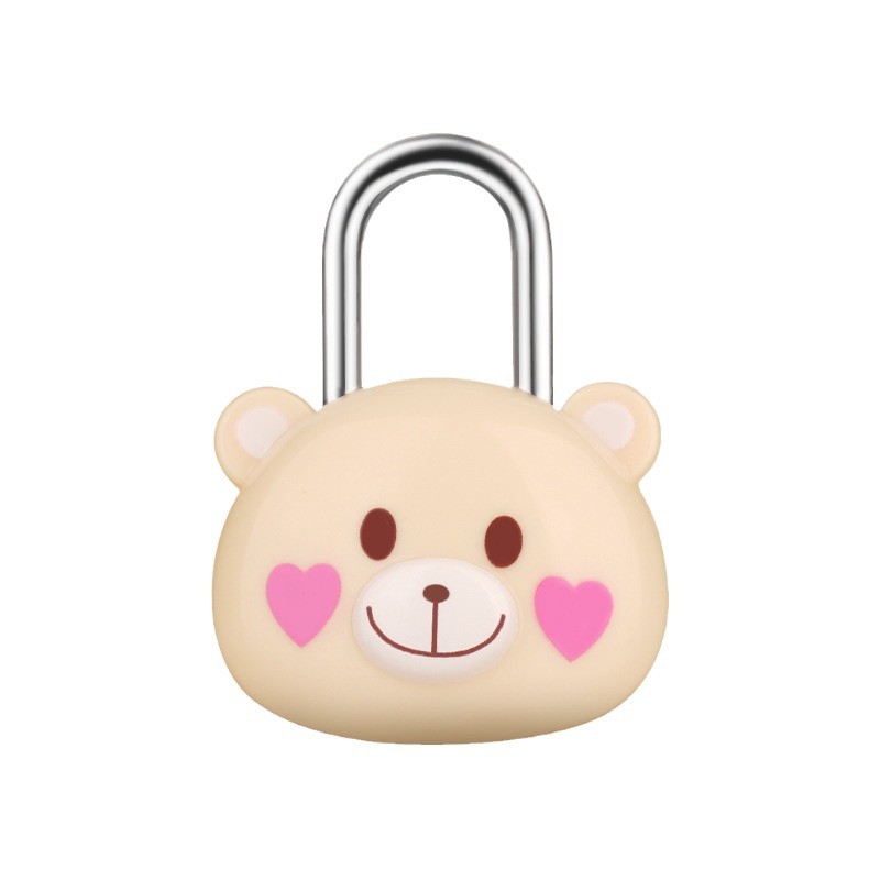 Cute padlock, cartoon combination lock, lock holder, lock head, small lock, cabinet lock, student dormitory suitcase, mini padlock Item Picture
