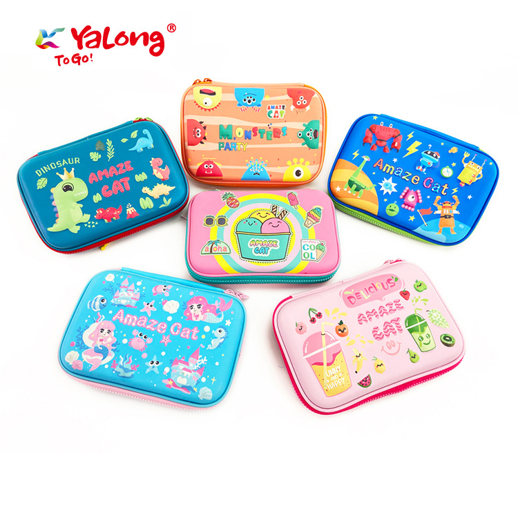 Six new cute school supplies, stationery, office and school pencil cases
