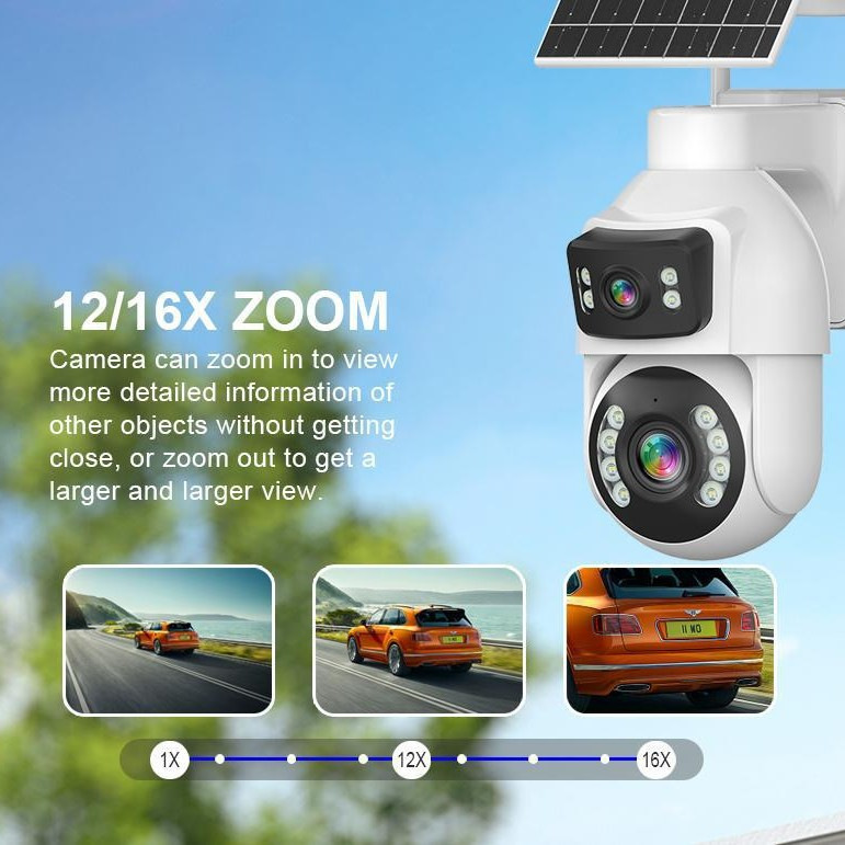 AOV low-power optical zoom solar kit Security monitoring camera Mobile phone remote high-definition cross-border dedicated Application Scenario