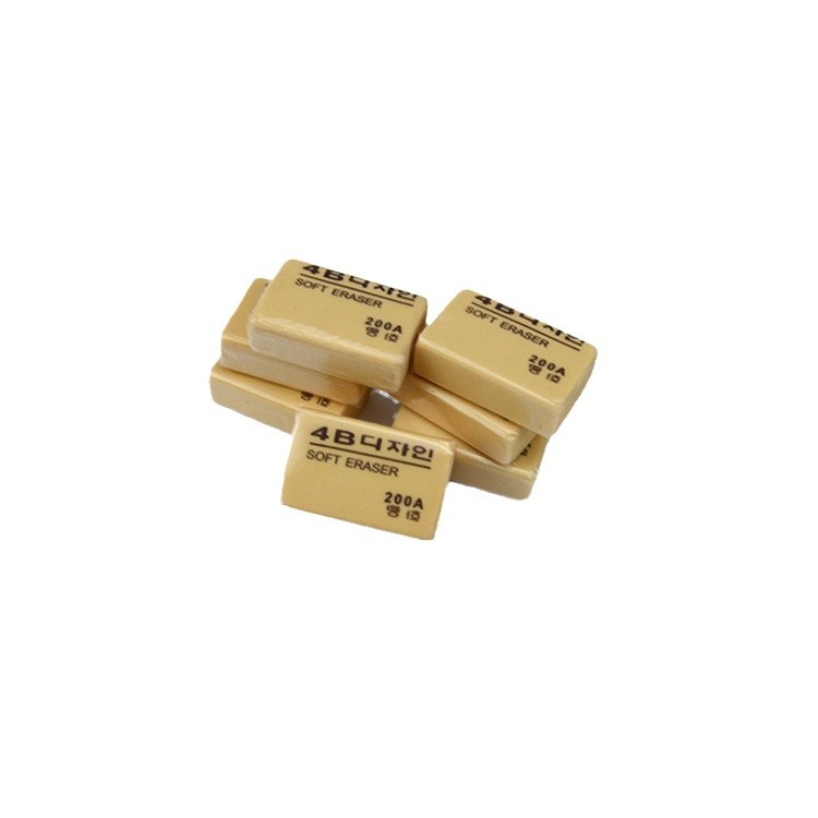 Erasers in stock: 50A, 100A, 200A, 4B art erasers, student exam erasers in bulk, one piece on delivery Item Picture