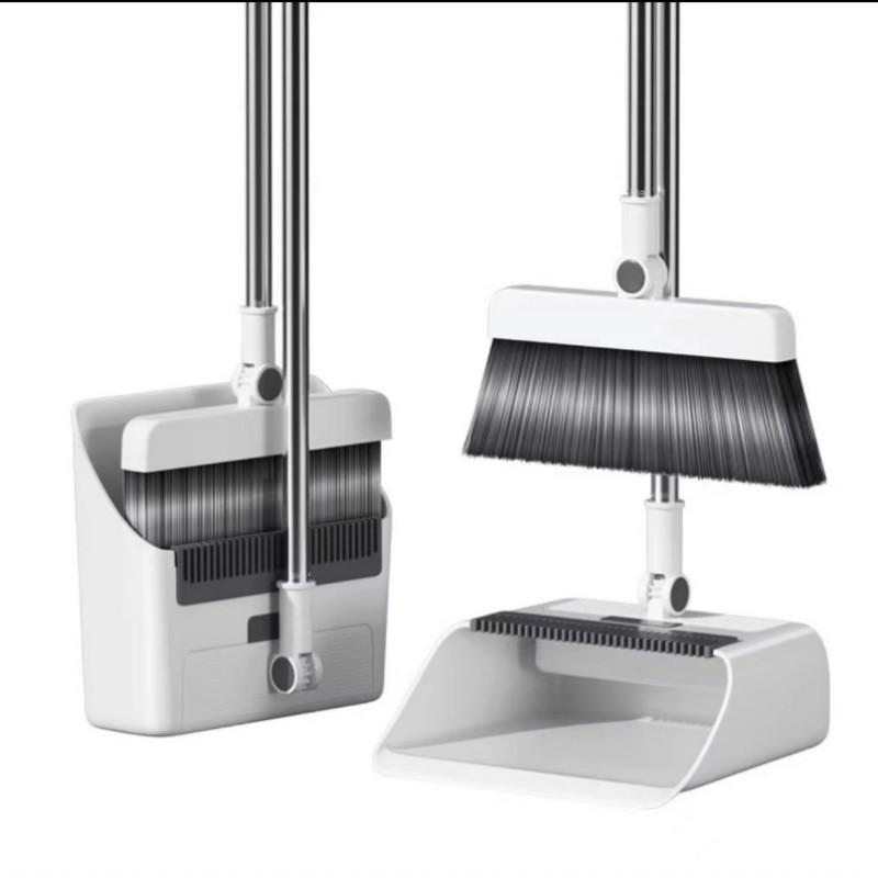 扫把簸箕套装组合软毛单个笤帚不沾头发家用扫地扫帚撮箕刮水神器白底实物图