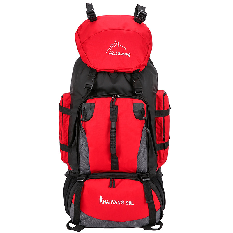 Cross-border men's and women's outdoor sports wholesale 90L large-capacity new backpacks, hiking bags, travel bags and luggage bags details Picture