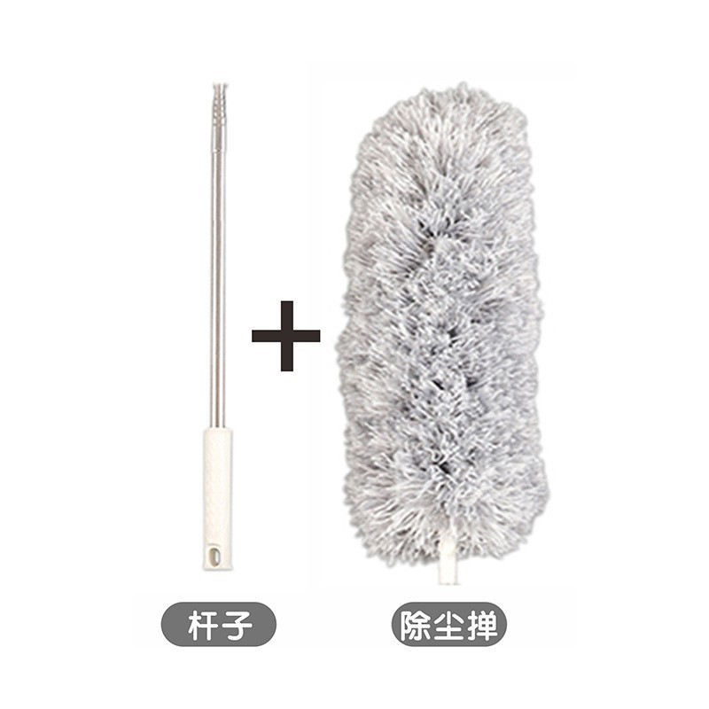 Factory direct sales of telescopic and extended feather duster, a household cleaning and dust removal wonder for ceiling cleaning, dust removal Zen Item Picture
