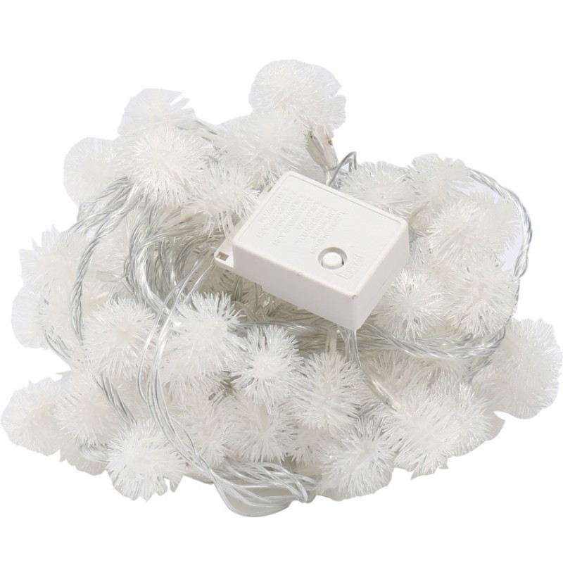 LED light string, fluffy ball, dandelion light string, festival, wedding, outdoor closet decoration, starry sky factory wholesale Item Picture