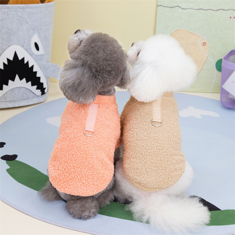 24 otoño invierno nuevo perro tractable marca de moda nublado peluche peluche oso gato pet ropa fabricante en stock Specification image