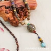 Original Niper jewelry pendants, necklaces, ethnic style wooden beads, long sweater chains, necklaces, women's accessories wholesale Application Scenario