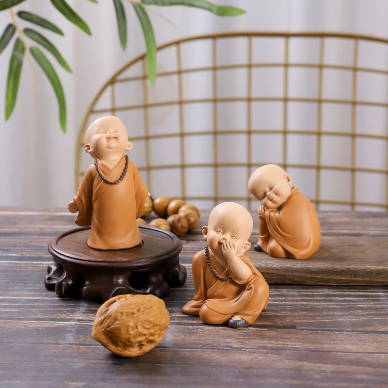 Shangsen Bestsellers: Little Monk Home Decorations, resin handicrafts, tablecloths, living room soft furnishings, and festival gifts