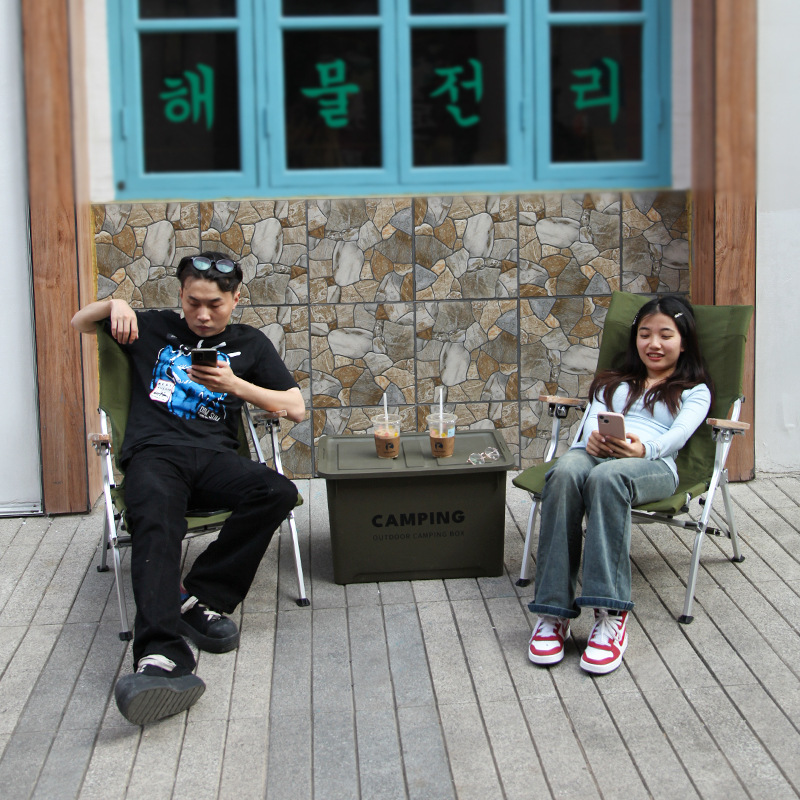 折叠躺椅露营椅子海狗椅铝合金便携靠背可调节沙滩椅钓鱼午休椅细节图