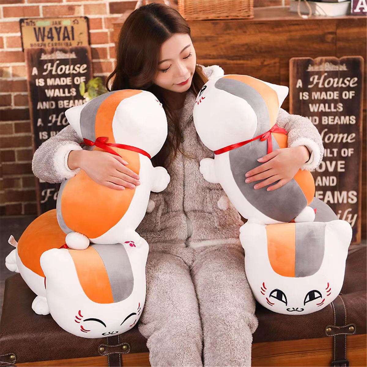 娘口公仔夏目友人帐猫咪毛绒玩具玩偶动漫抱枕生日礼物可爱