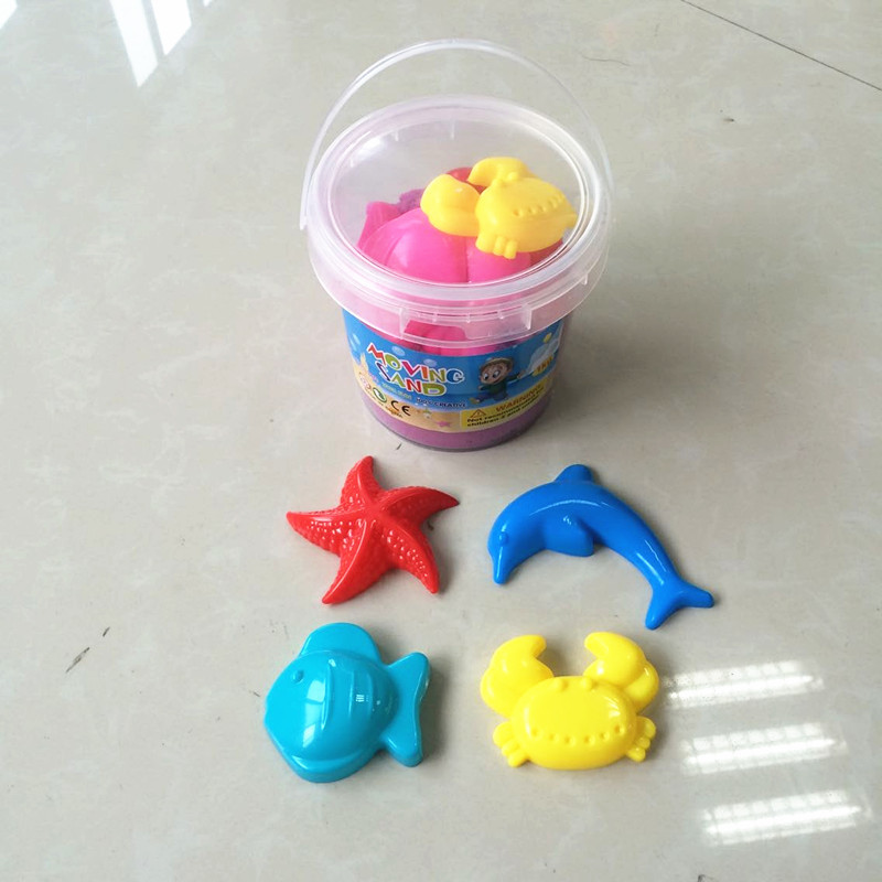 厂家直销  桶装太空七彩沙 儿童益智魔力 火星玩具沙 EN71标准细节图