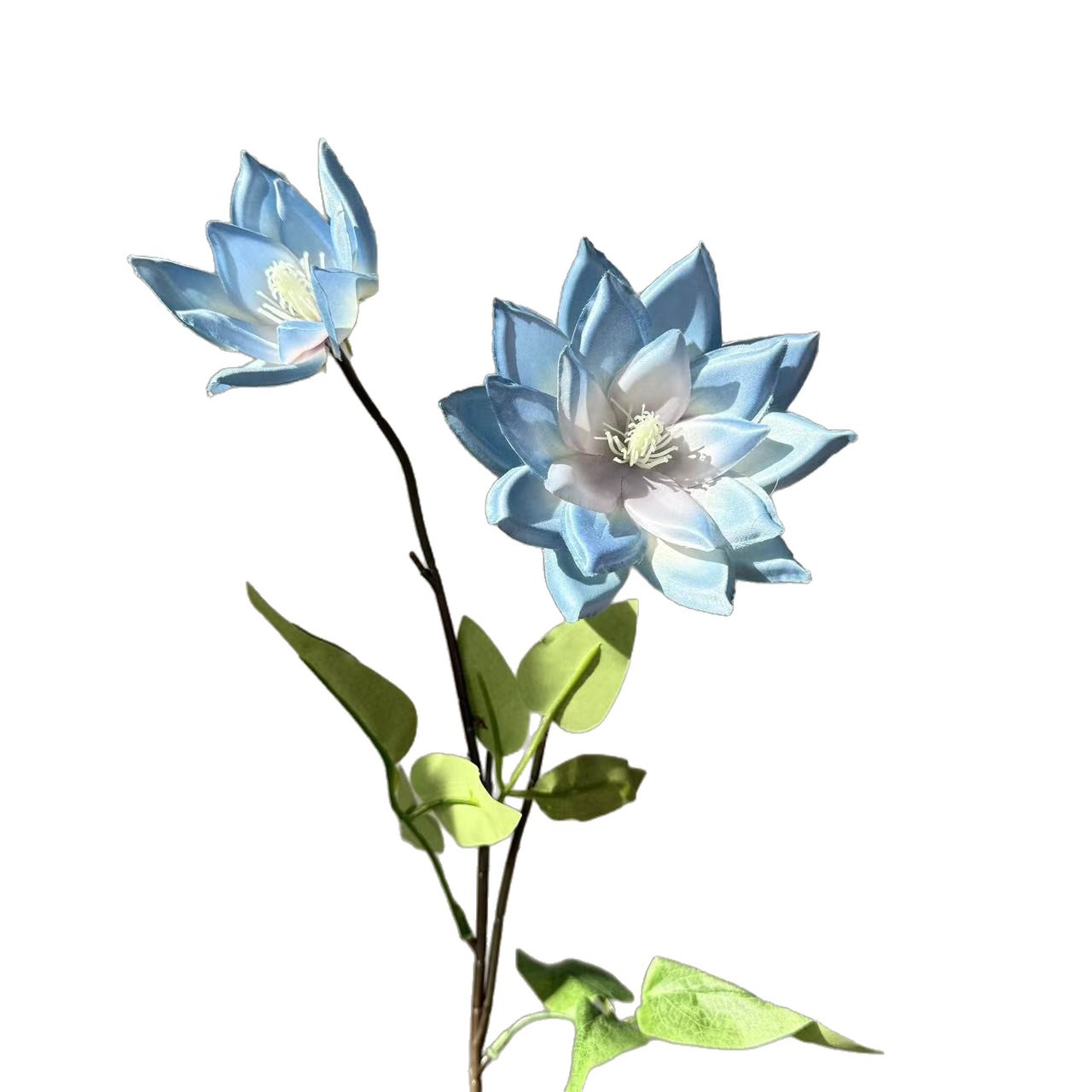 新品2头仿真大丽花莲花仿真花婚礼堂吊顶路引家居摆件婚庆假花详情图5