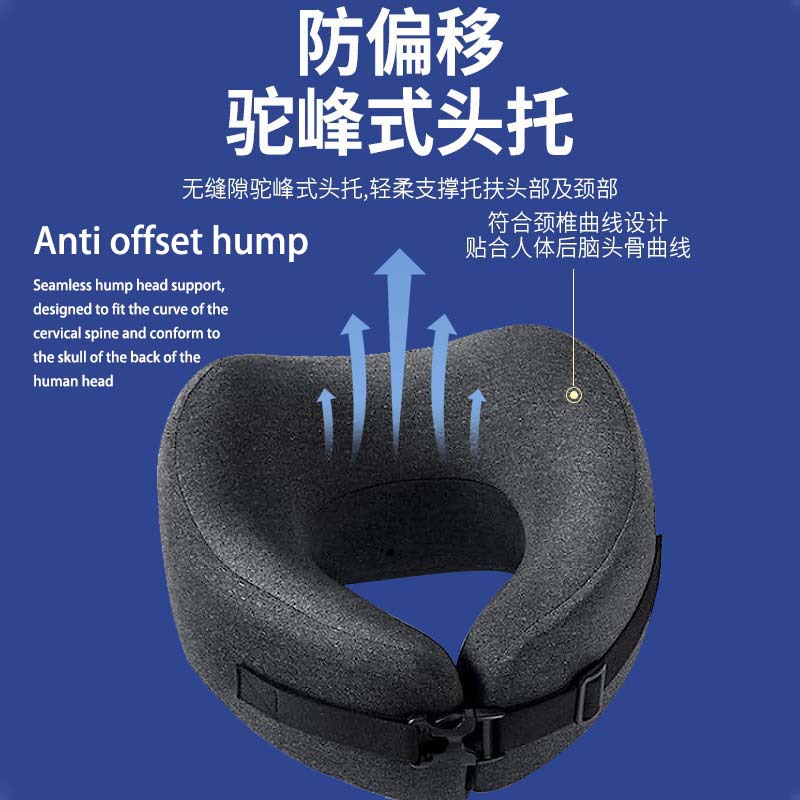 批发可收纳u型枕便携记忆棉旅行枕飞机高铁睡眠护颈枕u形枕U型枕 Specification image