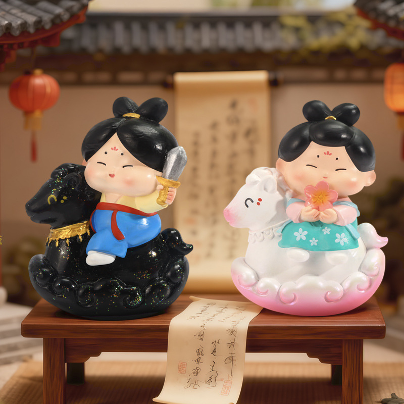 Tang Xiaotang is about to have a blind box of cultural and creative souvenirs, ancient-style resin ornaments and office desk decorations details Picture