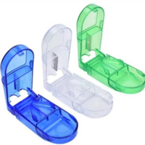 Portable transparent plastic medicine boxes, medicine slicers, medicine slicers, medicine storage boxes and dispensing boxes exclusively for foreign trade details Picture