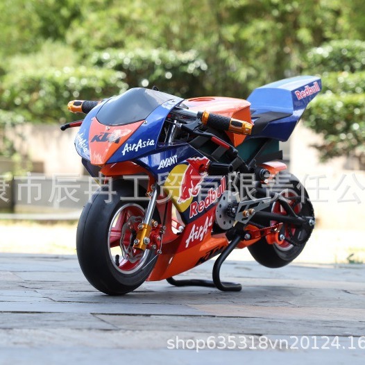 The new 49CC mini sports car from CR is a two-stroke expanded cylinder hand-pulled start outdoor track children's sports car details Picture