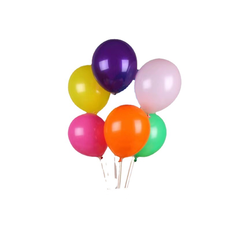 婚庆布置10寸1.5克亚光气球圆形乳胶卡通饰景可印字派对白底实物图