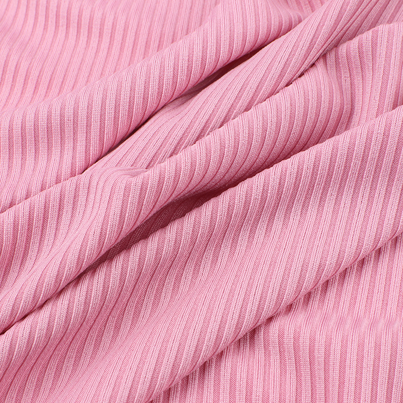 150D elastic pit strip threaded fabric 4*3 ribbed fabric 230g spring and summer fashionable home wear fabric details Picture