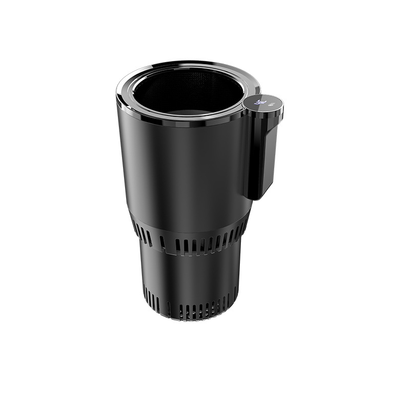 Cross-border smart car hot and cold cup, vehicle-mounted hot and cold cup screen display mini vehicle-mounted small refrigerator, household refrigeration and heating Item Picture