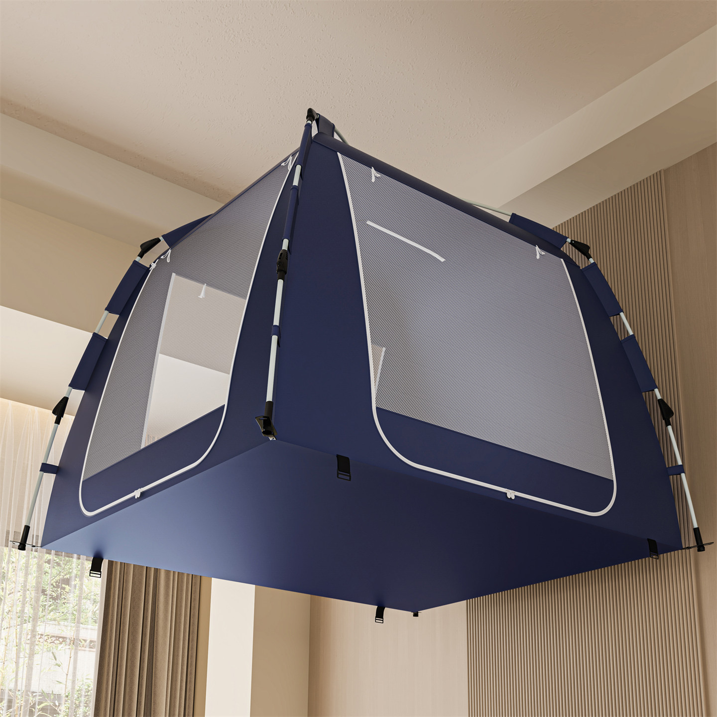 蚊帐/蚊帐床幔/围栏蚊帐/婚庆门帘/床帘学生产品图