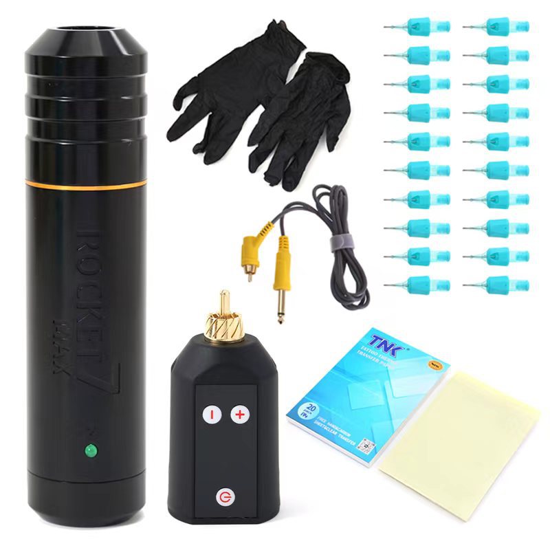 跨境纹身器材高级大师专业纹身套装 便携式充电纹身机纹身器材