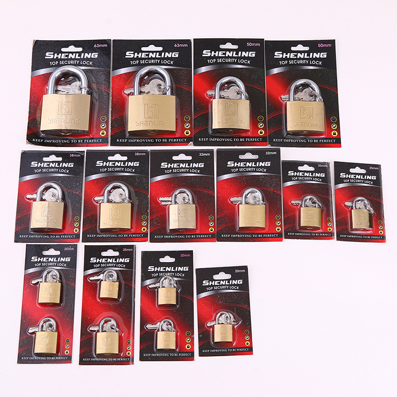 Imitation copper single-line padlock, direct-opening lock, luggage lock, door and window, warehouse door lock, manufacturer's direct supply, bedroom cabinet lock, copper padlock