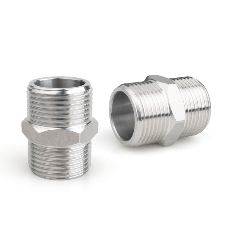 BGJ-C stainless steel 304 explosion-proof pipe joint, C-type counterthread, metric thread stainless steel joint at both ends Item Picture