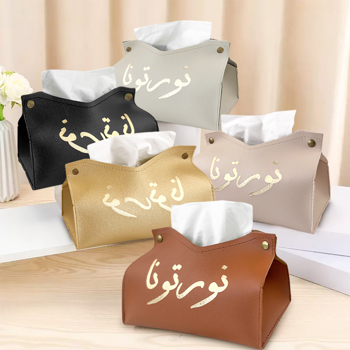 纸巾/纸巾盒/皮革纸巾盒/纸巾置物架/tagi产品图