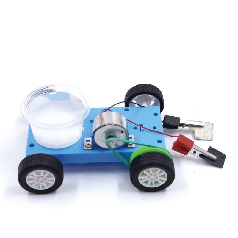科技小制作新能源车科学实验玩具拼装科技发电机制作盐水车材料包细节图