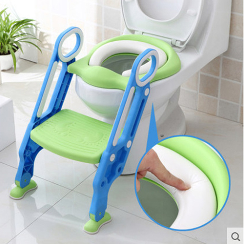 Original manufacturer auxiliary children's toilet ladders, children's toilet seat products, infant and baby step folding toilets details Picture