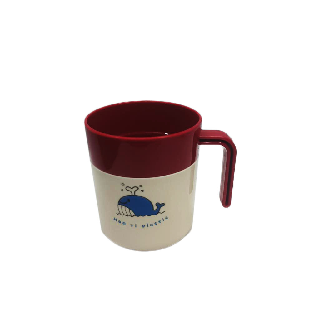 High appearance level transparent striped cup, two-color printed mouthwash cup, student brushing cup, creative square cup RS-202188 Application Scenario