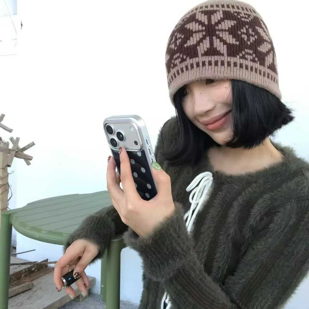 Dongdaemun, South Korea, hand-knitted fisherman hats, small basin hats that show off your face in autumn and winter, solid-color versatile and warm woolen hats Specification image