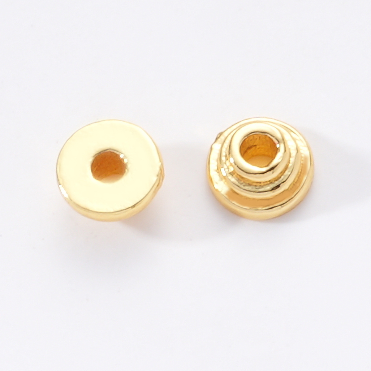 High-color retention bracelet, 18K copper-plated with hollowed-out zirconium beads and spacers, basic material accessories, diy flower stand Specification image