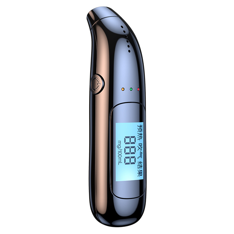 非接触吹气式酒精检测仪专用查测酒驾仪器高精度便携酒精测试仪白底实物图