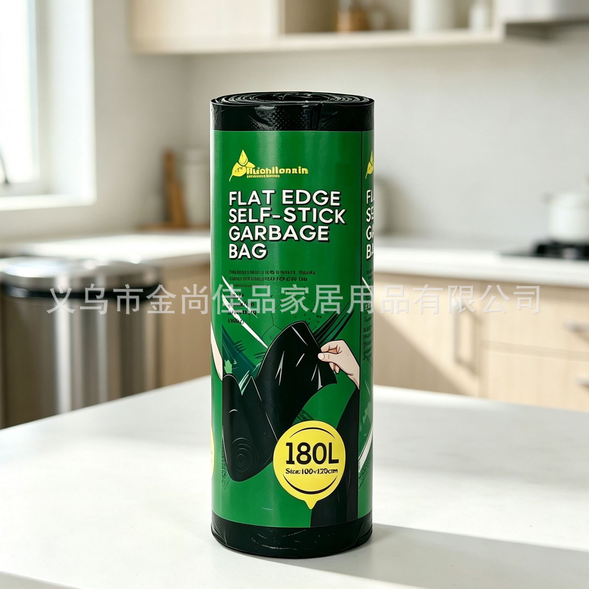 加厚平口易撕垃圾袋 garbage bag大容量家用黑色一次性垃圾袋批发详情图3