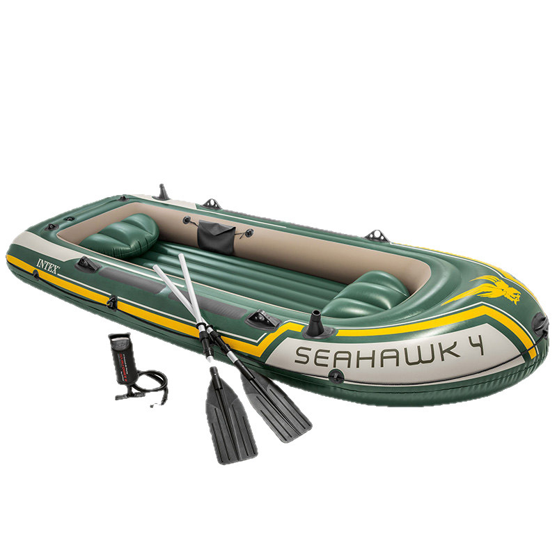 Intex 2-person 4-person sea Eagle thickened kayak, enlarged outdoor assault boat, inflatable boat, fishing boat, rubber boat Item Picture