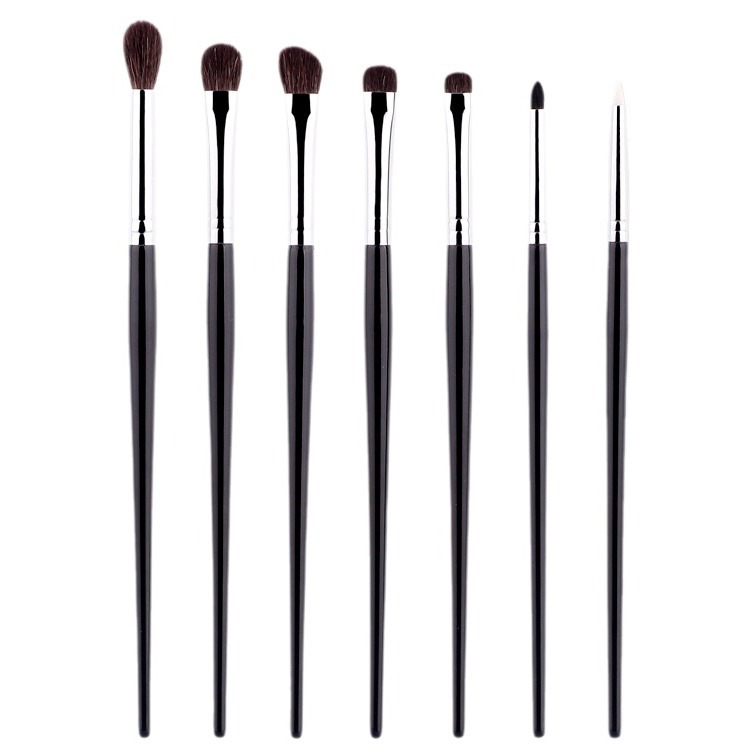 Cangzhou animal hair 7-piece eye brush, wool eyeshadow, eye makeup, eyeliner, eye detail makeup brush Item Picture