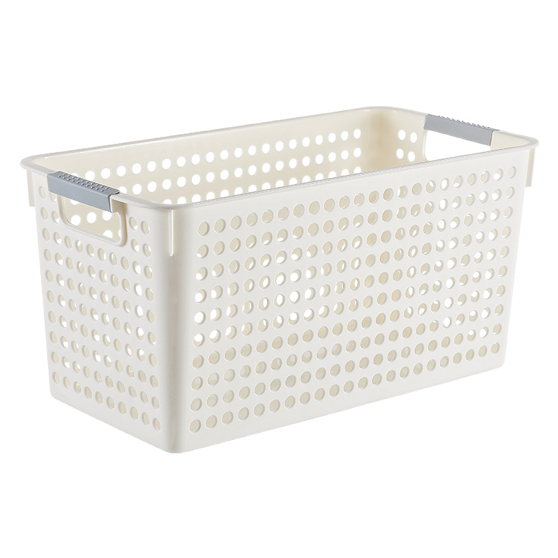 Plastic storage baskets, desktop snacks, file storage boxes, sundries storage frames, storage baskets, narrow-mouthed rectangular storage baskets Application Scenario