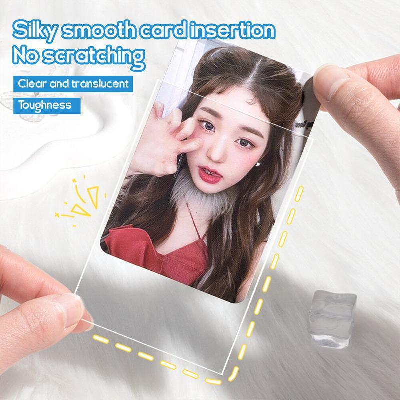 High-definition popcorn card film album Pokemon card compact idol fan chaser small card special self-sealing bag protective case details Picture