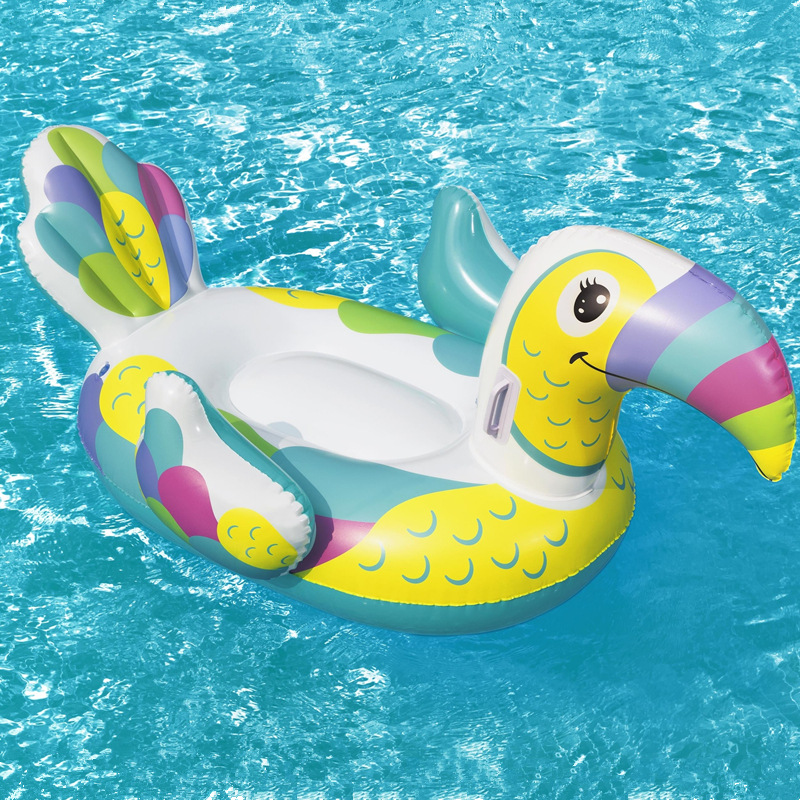 Bestway41437 Toucan ride Children's cartoon swimming ring Animal-shaped life buoy Children's float Specification image