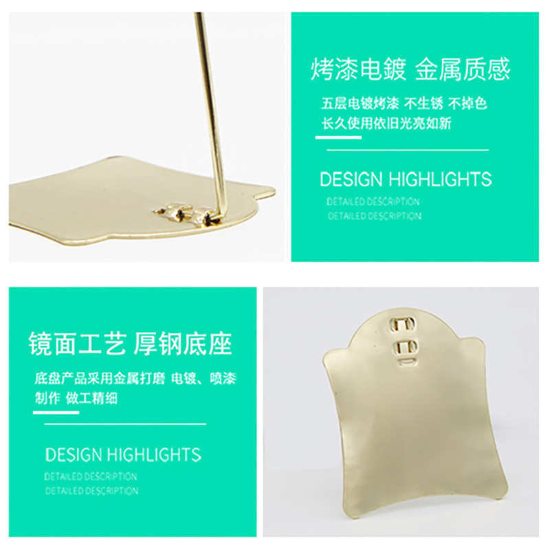 Metal tag holder, supermarket bread price tag stand, vertical cake price tag display board, commodity price tag Specification image