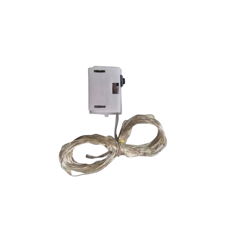 led copper wire light string, button, battery box, small white box, colored light, cake, flower, decorative light strip, gift box, string light Application Scenario
