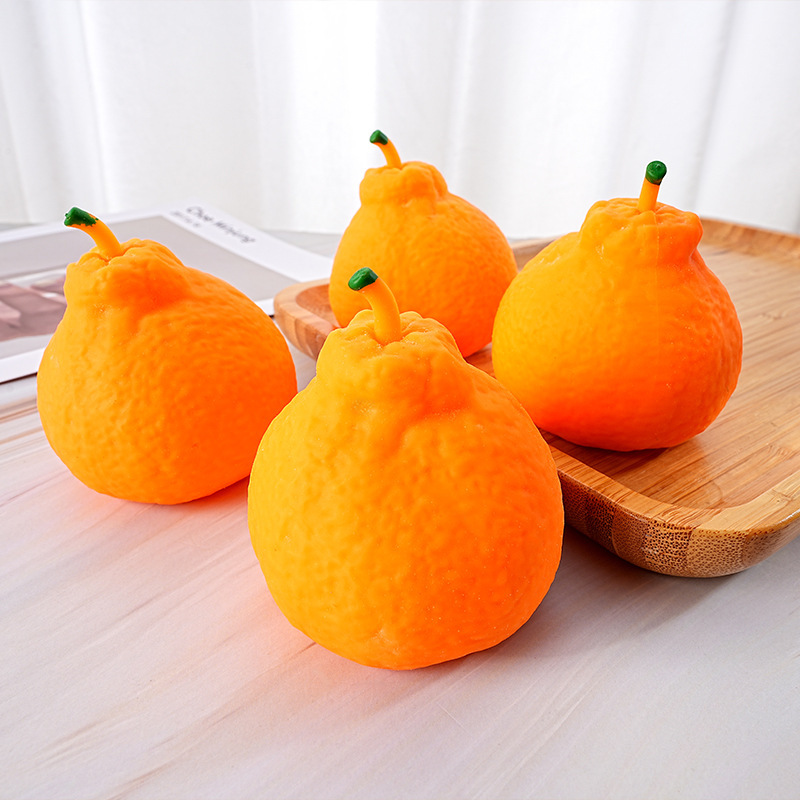 Ugly Orange Pinching Fun Stress-relieving Magic Tool, slow rebound, unbreakable, a popular creative toy, a gift toy for teasing girls Specification image