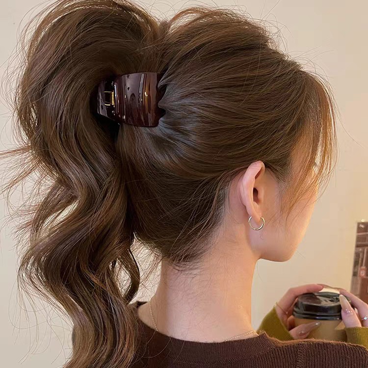 2025 New high ponytail Fixing wonder, hair clip, women's high-end shark clip, back of the head hair clip, hair accessory Application Scenario